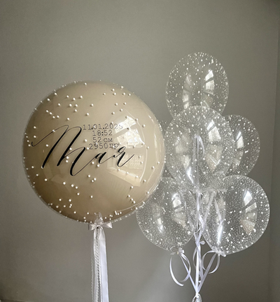 Набор на Выписку Девочки 15 бежевый с конфетти