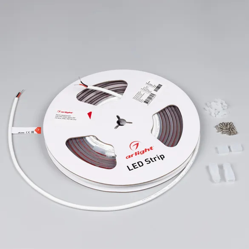 Светодиодная лента герметичная CSP-PFS-X320-10mm 24V White6000 (10 W/m, IP68, TWP100, 5m) (Arlight, -) 045050