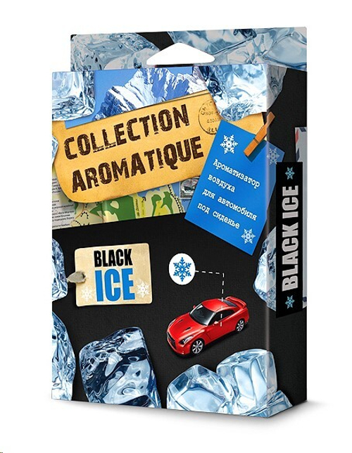 Ароматизатор под сиденье  COLLECTION AROMATIQUE  Черный лед/вода 200 мл (FOUETTE)
