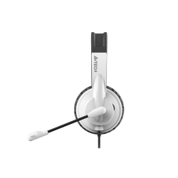 Гарнитура A4Tech HS-11 черный/белый 2м накладные оголовье (HS-11/3.5MM PLUG/BLACK+WHITE)