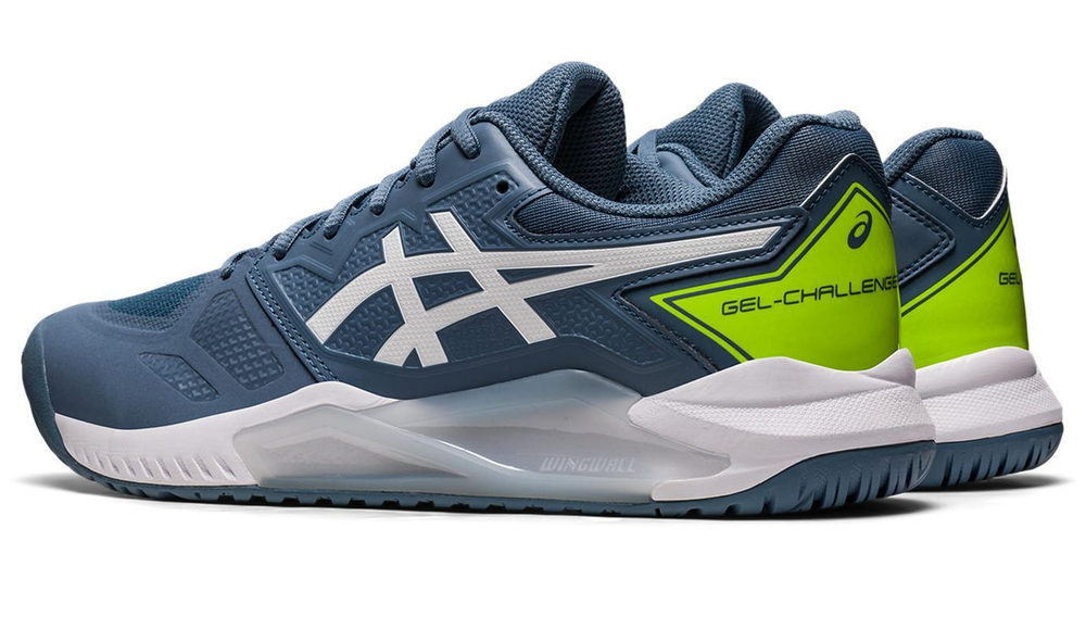 Мужские кроссовки теннисные Asics Gel-Challenger 13 - steel blue/white