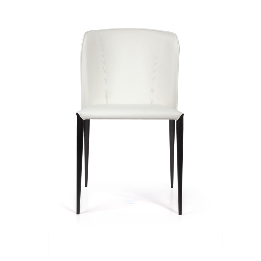 Стул Albert, кожа белый