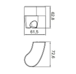 Держатель для лейки IDDIS 040CP00i53 ХРОМ, коробка