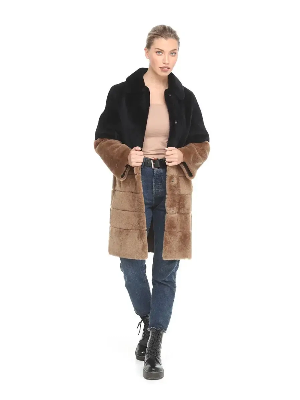 Шуба женская натуральная овчина Турция