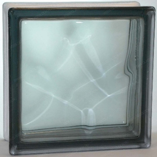Стеклоблок волна графит окраска в массе Vitrablok 19x19x8