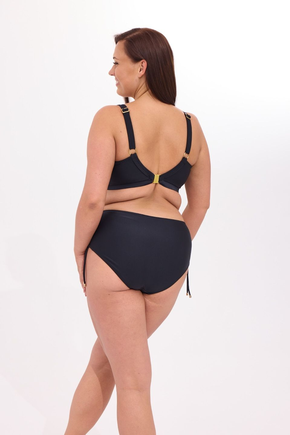 Пляжный бюстгальтер со шнуровкой (Размер: 70J) (Цвет: темно-синий)