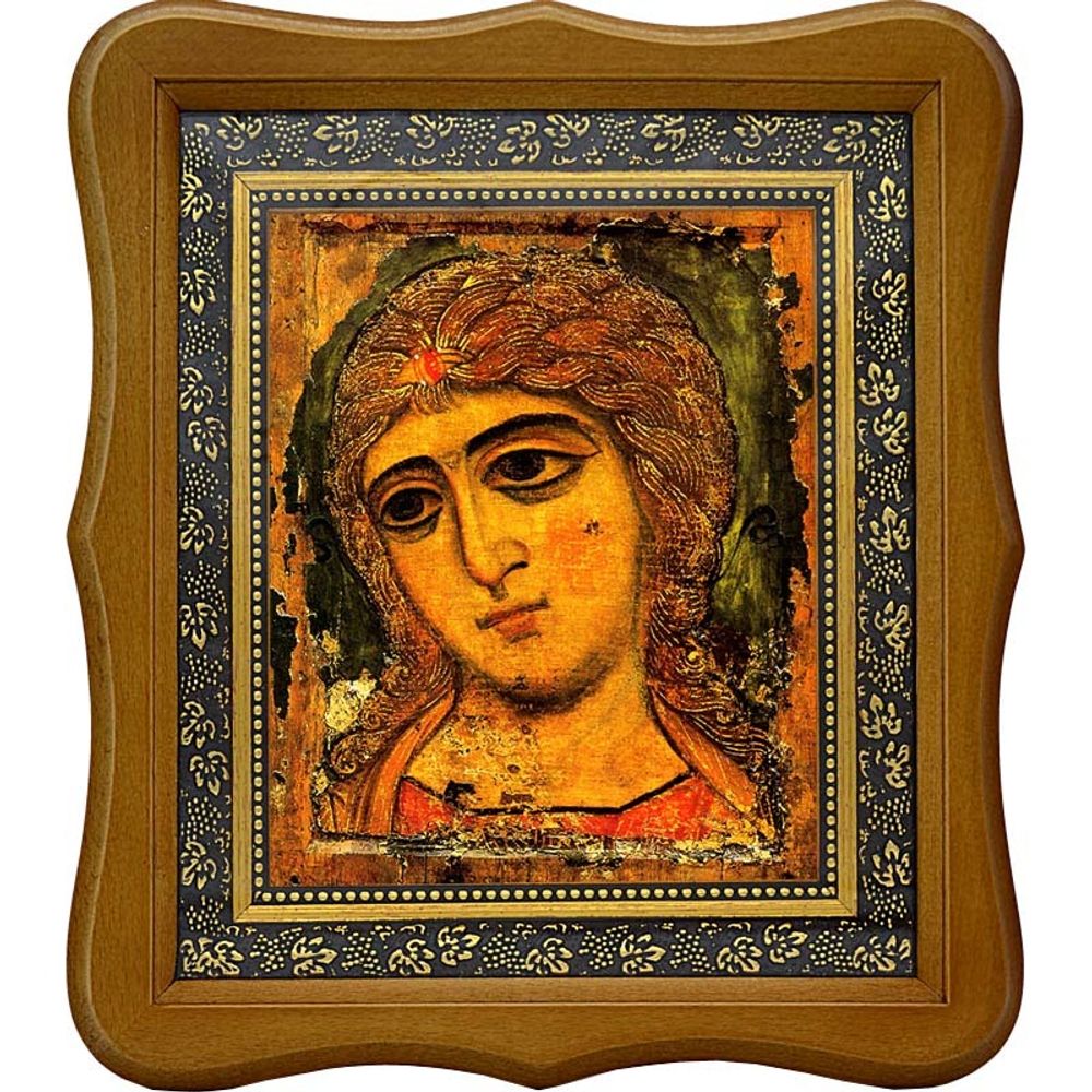 Ангел Златые Власы. Архангел Гавриил. Копия иконы XII века на холсте.