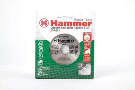 Диск пильный твердосплавный HAMMER Ф130х20мм 36зуб 205-201