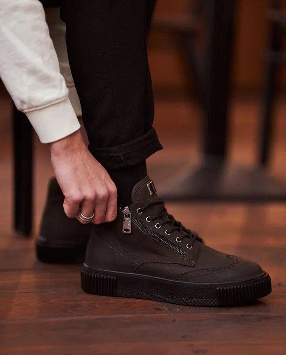 Ботинки мужские, арт. 11126 хаки