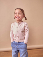 Кардиган с карманом для девочки Next 656-345, Розовый