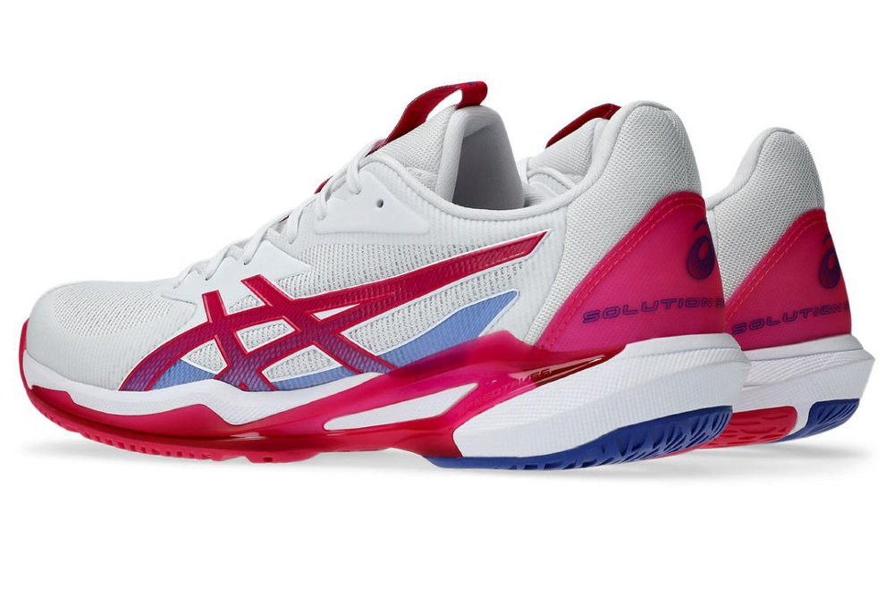 Женские Кроссовки теннисные Asics Solution Speed FF 3 - белый/ярко-розовый