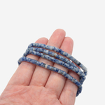 Содалит натуральный, разделители-рондели, 4,2*2,1мм