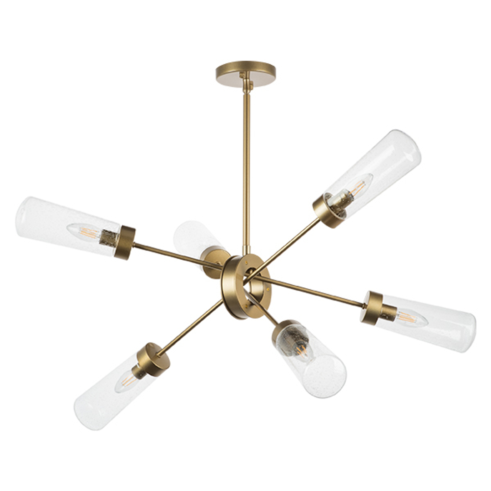 690063 Люстра CROTONE 6х40W E14 ШАМПАНЬ/ПРОЗРАЧНЫЙ