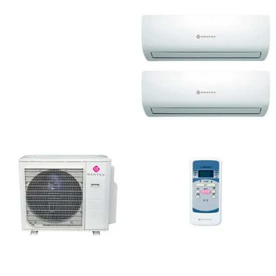 Мультисплит система на 2 комнаты Dantex RK-M09C3N x 2 / RK-2M18HM3E-W
