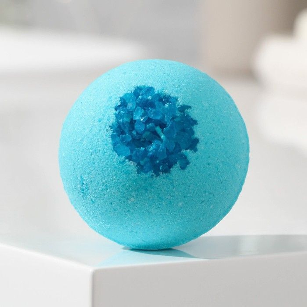 Бомбочка для ванны «Голубая лагуна» с морской солью - 130 гр.