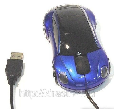 Мышь "Машина" синяя А23