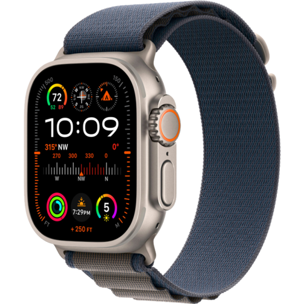 Умные часы Apple Watch Ultra 2 49mm Titanium Blue Alpine Loop M (MRFC3)