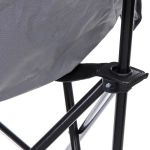 Кресло складное до 100 кг TJ-2000, 60*46*70 см, цвет: серый