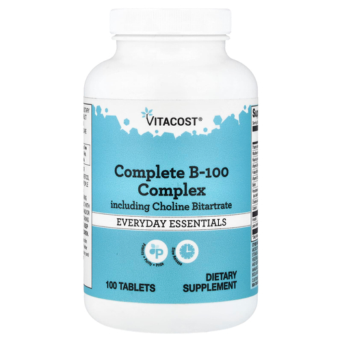 Vitacost, Complete B-100 Complex, 100 Tablets