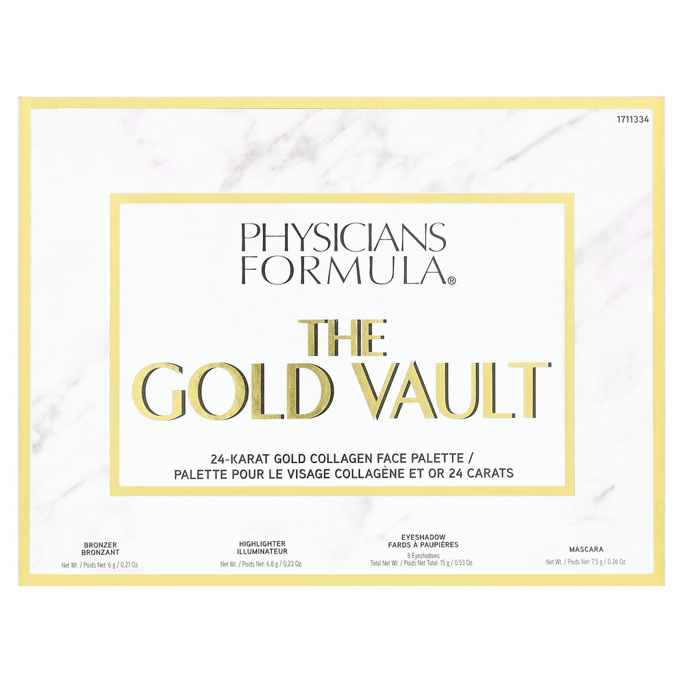Physicians Formula, The Gold Vault, 24-каратное золото, коллагеновая палитра для лица, 1 шт.
