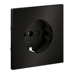 Накладка для розетки с заземлением и защитными шторками, S70 Metal (антрацит)