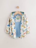 Куртка непромокаемая с капюшоном для мальчика Next Q61-754, Молочный