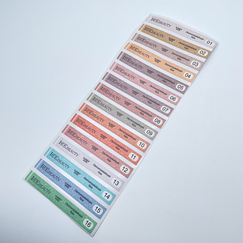 IceBeauty Наклейки на типсы коллекция "Светоотражающие базы"