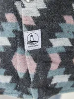 Рубашка Kefirmaykifer оверсайз Этно розово-голубая