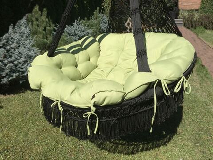 Подвесное кресло-качели (подушка в комплекте) Besta Fiesta CARTAGENA (без каркаса), черный