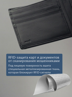 B123173R Preto - Портмоне с RFID MP