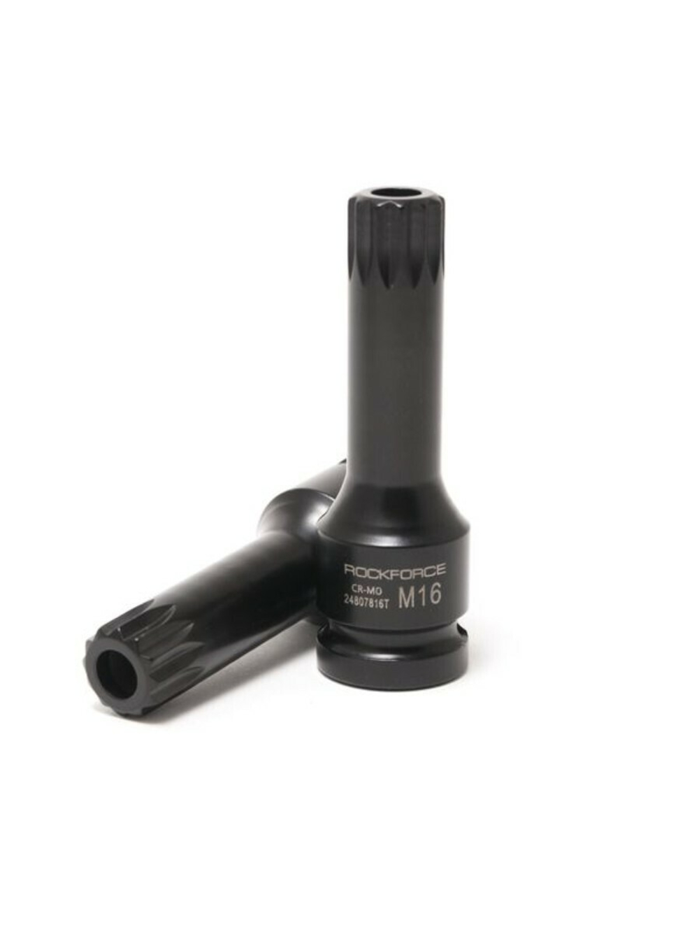 Головка-бита SPLINE глубокая ударная1/2'', M5 с отверстием RockForce##Rock FORCE RF-24807805T