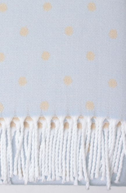 Элитный плед детский Lux 10375 голубой от Luxberry фрагмент