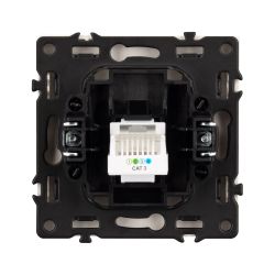 Механизм телефонной розетки SCT-NOBE-MTL1-SFPL-WH (RJ-11, 4C) (Arlight, Белый кварц) 054300