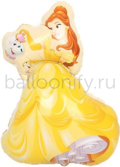 Шар (37''/94 см) Фигура, Принцесса Белль, Сказочный вальс, 1 шт.