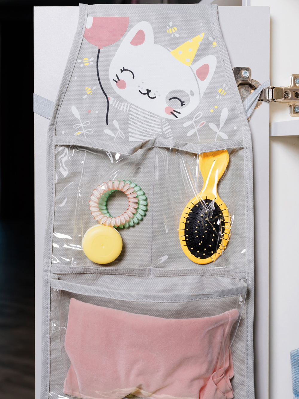 Набор для детского сада: кармашек, коврик, мешок. Котик