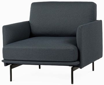 Кресло Bebe серая ткань 