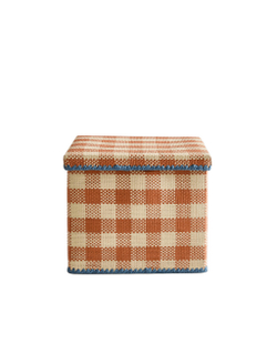 Zara Home Корзина из плетёной бумаги, цвет горчичный, 30 см