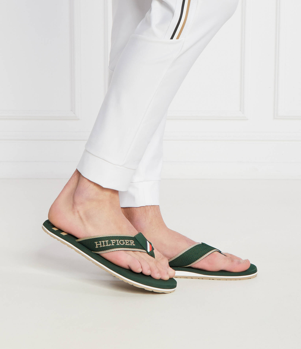 Вьетнамки Tommy Hilfiger - темно-зеленый(FM0FM05020)