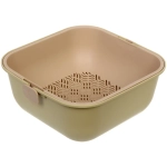 Дуршлаг пластиковый «SEGRETO» 24*24*11,5см оливковый