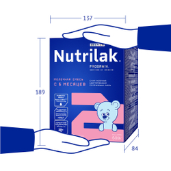 Смесь молочная Nutrilak Premium 2 с 6 месяцев 600г