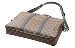 LOUIS VUITTON PORTE DOCUMENTS VOYAGE Canvas Leather Briefcase Small Men"s Brown