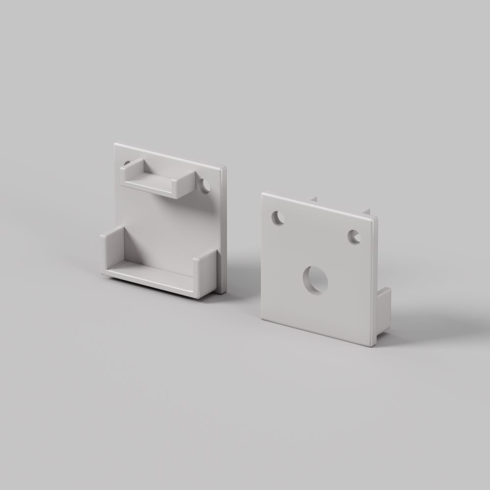 Комплект заглушек (для профиля 20×20) 2 шт., Maytoni ALM-2020B-EC 642077