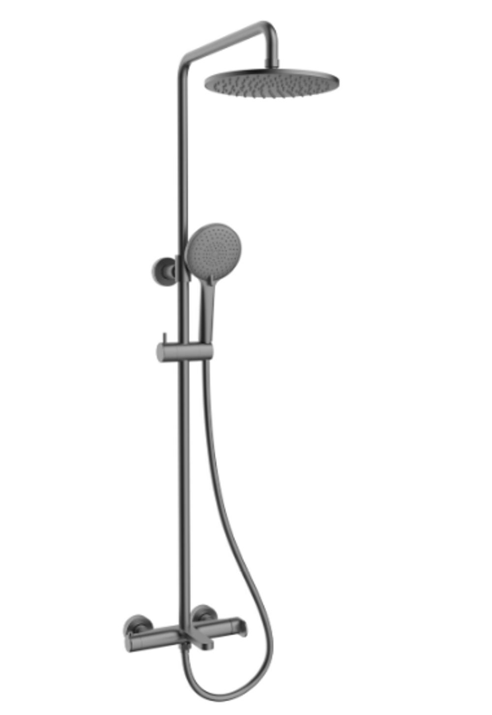 Душевая стойка Rondo VSFS-1R1GM с изливом, вороненая сталь, , шт
