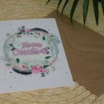 Открытка акварельная "Желаю счастья"