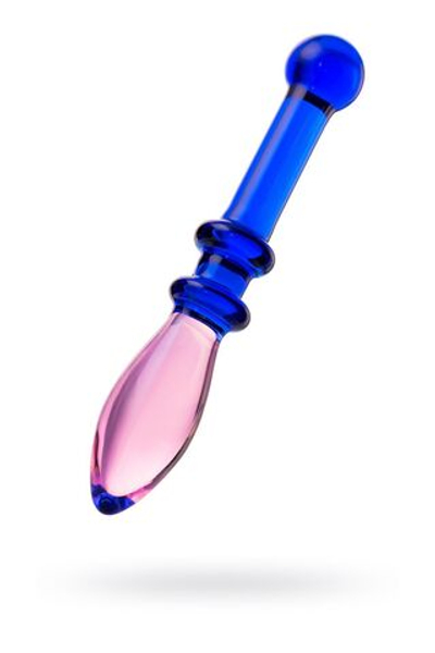 Двусторонний фаллоимитатор Sexus Glass, стекло, 18 см