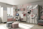 Шкаф навесной НШ1 LIBERTY PINK (Либерти пинк)