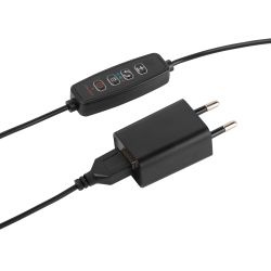 Настольный светильник для растений ЭРА FITO-20W-АLED-Ra полного спектра 20 Вт черный | Интерьерные фито светильники