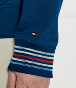 Худи MONOGRAM TIPPED 1/4 ZIP Tommy Hilfiger - голубой(MW0MW34412)