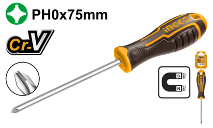 Отвертка крестовая INGCO HSDPH0075 PH0x75 мм