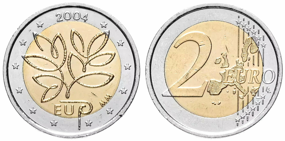 Финляндия 2 евро, 2004 Вступление в Европейский союз 10-ти новых государств